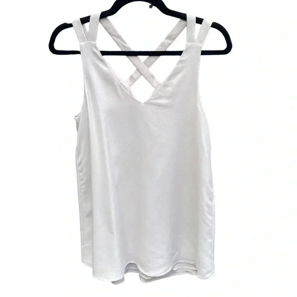 River Island Cream Sleeveless Blouse